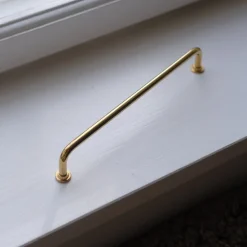 Bøjlegreb • Messing • 192 mm • Rund Fodskive