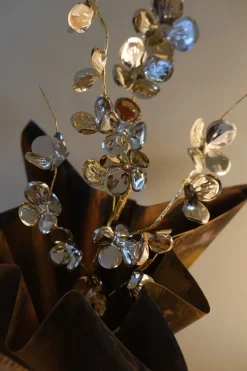 Blomst • Champagne farvet - Sendes ikke