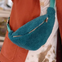 Bæltetaske • Lammeskind • Grøn