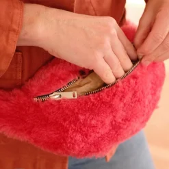 Bæltetaske • Lammeskind • Pink