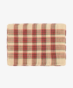 Dækkeserviet • Palmeblade • Iraca • Rød & Brune Tern