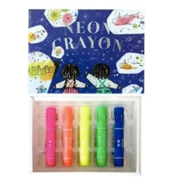 Farvekridt • Neon • 5 stk