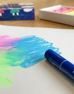 Farvekridt • Neon • 5 stk