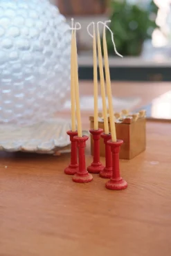 Fødselsdagslys • 10stk • Ultratynde • Bivoks