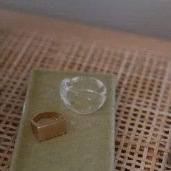 Fingerring • Mundblæst Glas • Klar