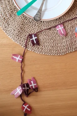 Flagranke • Hæklet • 1,5 meter • Rød