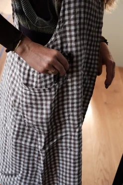 Forklæde • Japansk • Vichy Marron • Brune Tern