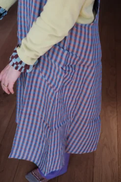 Forklæde • Japansk • Vichy Sienne Bleu