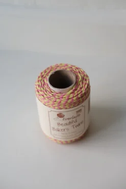 Gavebånd • Bakers Twine • 50m • Gul & Lyserød