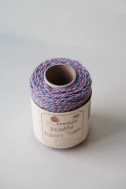 Gavebånd • Bakers Twine • 50m • Lyseblå & Lyserød