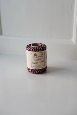 Gavebånd • Bakers Twine • 50m • Sort & Pink