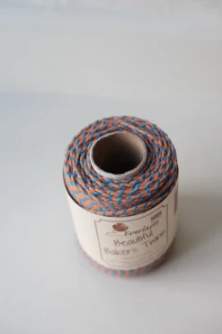 Gavebånd • Bakers Twine • 50m • Lyseblå & Orange