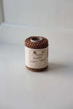 Gavebånd • Bakers Twine • 50m • Sort & Orange