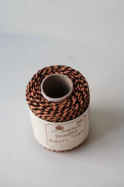 Gavebånd • Bakers Twine • 50m • Sort & Orange