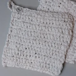 Grydelap • Genanvendt Bomuld • Hvid