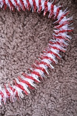 Guirlande • Lametta • 2 meter • Twist Rød & Hvid