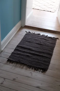 Gulvtæppe • Kludetæppe • 60x90 • Brun