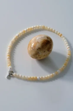 Halskæde • Perle • Topaz