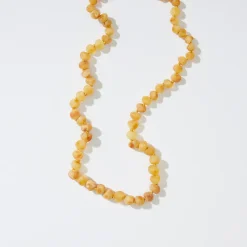 Halskæde • Ravperler • Honning