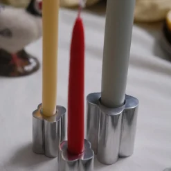 Hånddyppede Kertelys • 12 cm • Dark Red