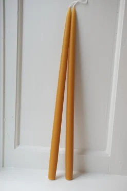 Hånddyppede lys • 45 cm • Honey