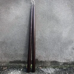 Hånddyppede lys • 45 cm • Mørkebrun