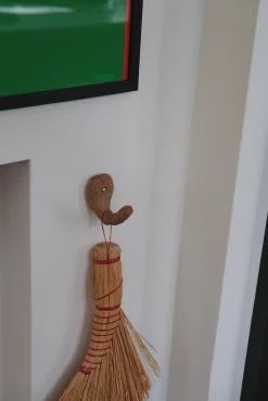 Håndlavet Knage • Enkelt • Brun • Stor