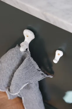 Håndlavet Knage • Enkelt • Hvid • Lille