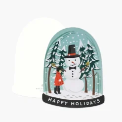 Julekort • Happy Holidays • Snemand