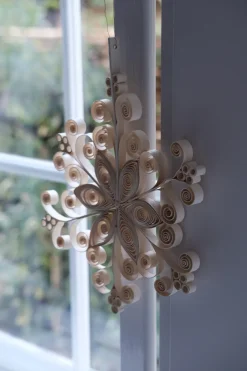 Juleornament • Snekrystal • Bomuldspapir • Papir