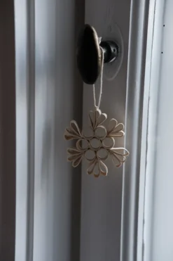 Juleornament • Snekrystaller • Bomuldspapir • 6stk