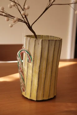 Julepynt • Dekoration • Slikstok • Grøn & Rød