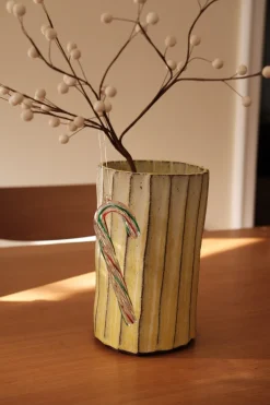 Julepynt • Dekoration • Slikstok • Grøn & Rød