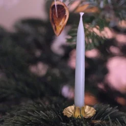 Julepynt • Lysestage til Juletræet • Guld • 10 stk