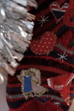 Julesok • Strikket • Rød