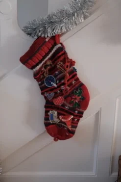 Julesok • Strikket • Rød