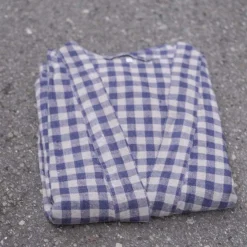 Kimono • XL • Hør Blå Gingham