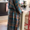 Kimono • XL • Tartan Bleu Paon • Ternet