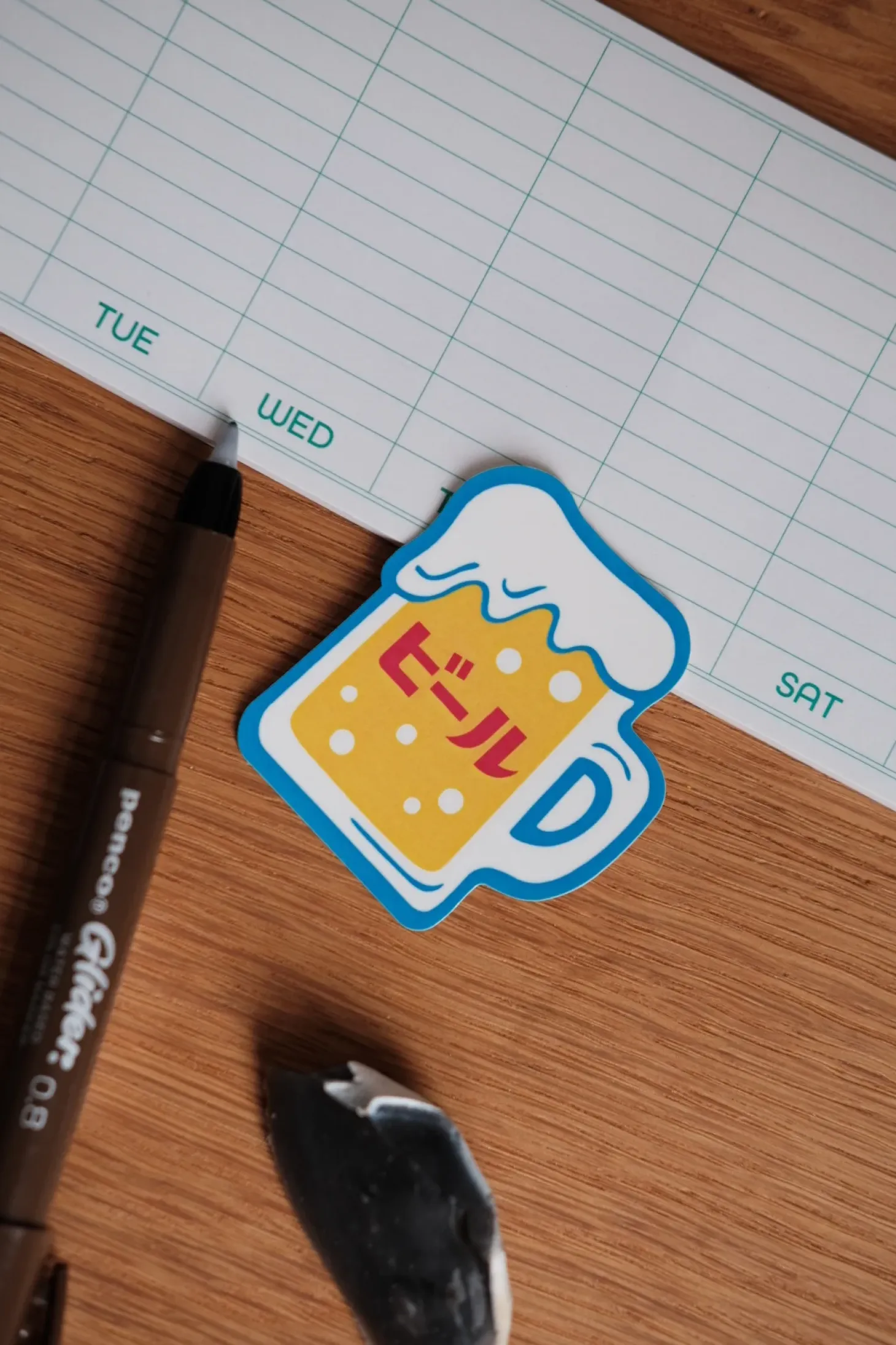 Klistermærke • 7 cm • Øl