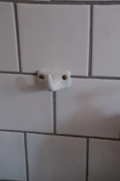 Knage • Porcelæn • 1 • Hvid • Firkantet