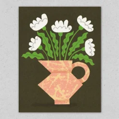 Kort • Blomster vase