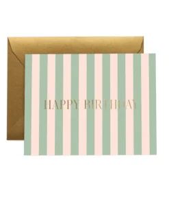 Kort • Happy Birthday • Striber