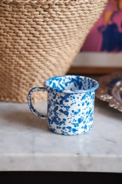 Krus med hank • Emalje • Splatter Blå • UDGÅR