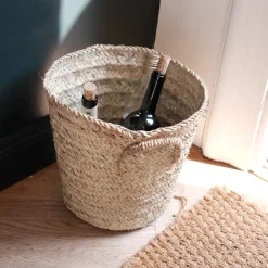 Kurv • Opbevaringkurv • Lille • Flettet Siv