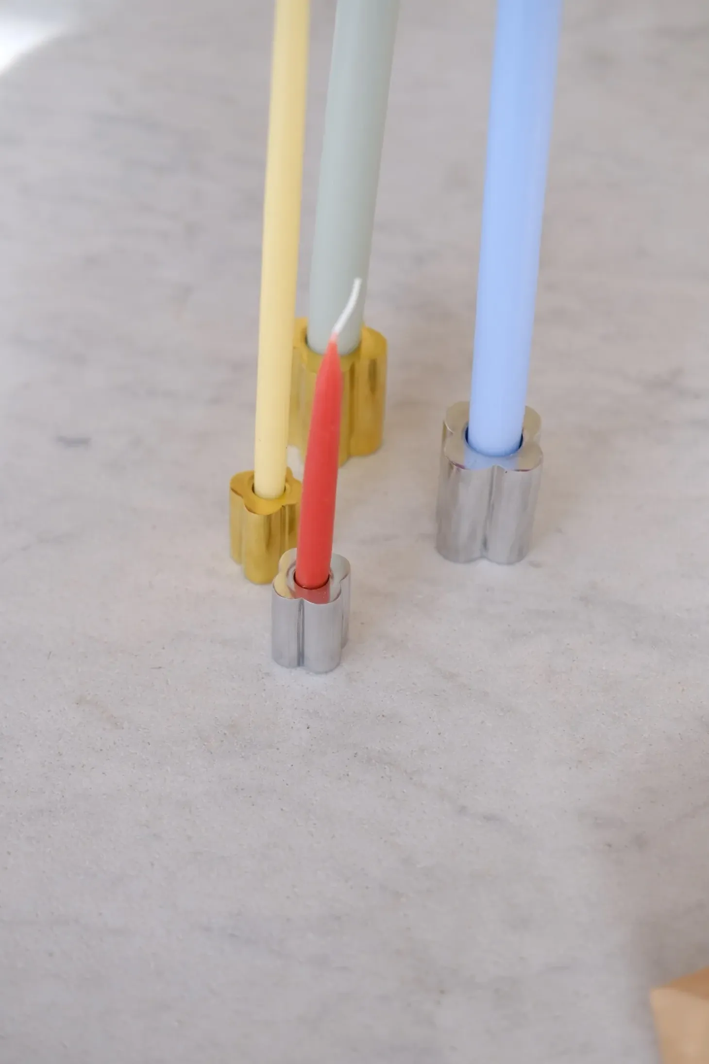 Lysestage • Messing • Tall