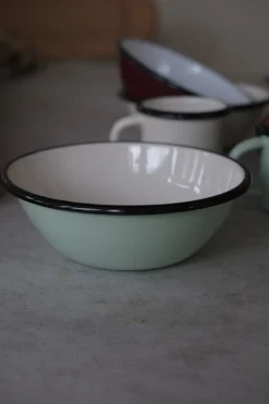 Morgenmadskål • Emalje • Mint