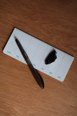 Notesbog • Post-It • Kalender • Uge • Hvid