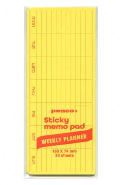 Notesbog • Post-It • Kalender • Uge • Gul