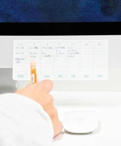 Notesbog • Post-It • Kalender • Uge • Lyserød