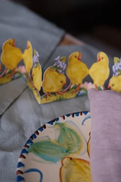 Påskepynt • Papirguirlande • Kyllingepar